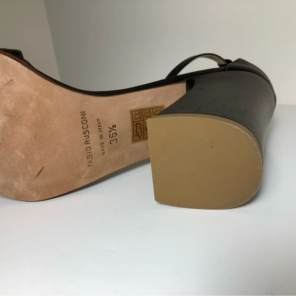 Fabio Rusconi Metallic Bronze Ankle Strap Sandal Heels size 6 - Picture 4 of 7